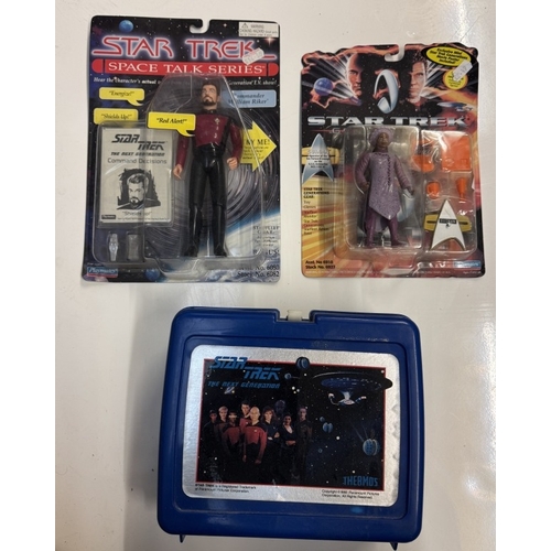 289 - A quantity of Star Trek Next Generation merchandise including boxed & unboxed figures, pictures, a l... 