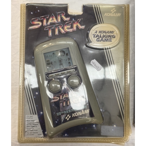 300 - A Star Trek Super Phaser II target game, 2 Konami 25th Anniversary talking electronic games