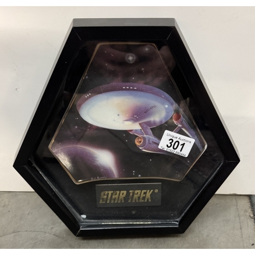 301 - 2 Star Trek limited edition porcelain plaques in boxes