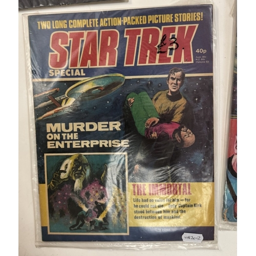 304 - A quantity of Star Trek comics & related books including 1977 Star Trek Rescue at Raylo, Whitman com... 