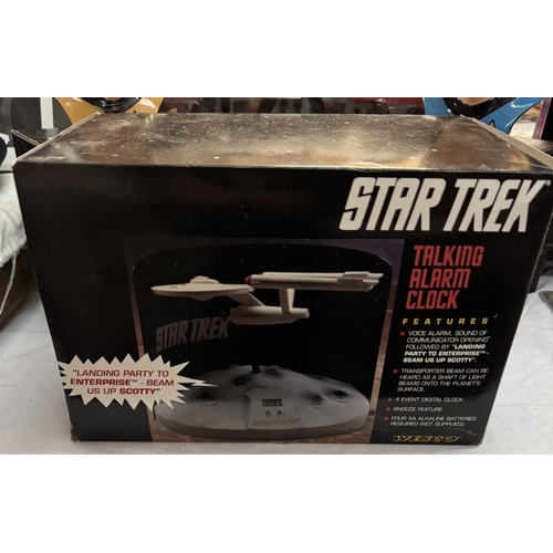 305 - A quantity of boxed Star Trek original series items, Enterprise Bridge diorama, Enterprise talking a... 