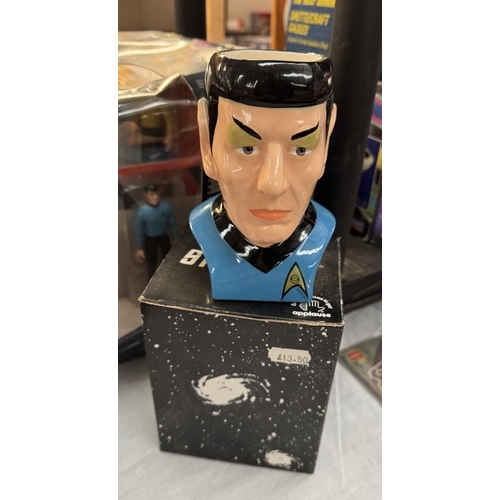 305 - A quantity of boxed Star Trek original series items, Enterprise Bridge diorama, Enterprise talking a... 