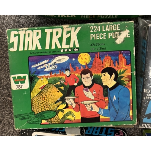 308 - A selection of Star Trek jigsaw puzzles including original series Whitman puzzles (all genre puzzles... 