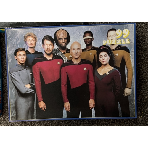 308 - A selection of Star Trek jigsaw puzzles including original series Whitman puzzles (all genre puzzles... 