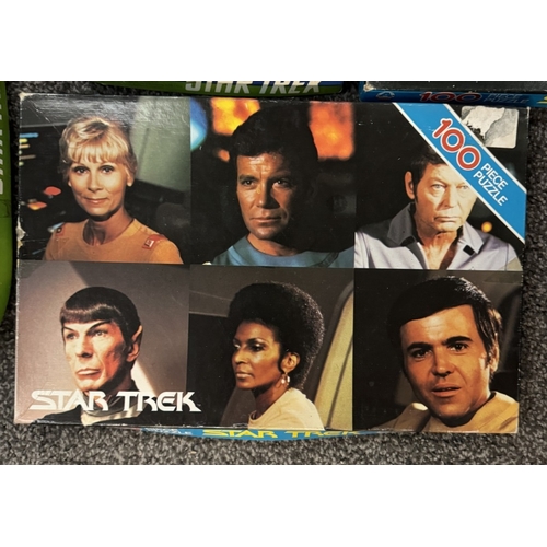 308 - A selection of Star Trek jigsaw puzzles including original series Whitman puzzles (all genre puzzles... 