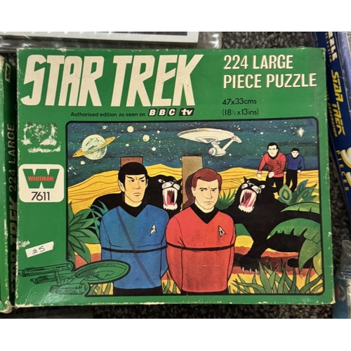 308 - A selection of Star Trek jigsaw puzzles including original series Whitman puzzles (all genre puzzles... 