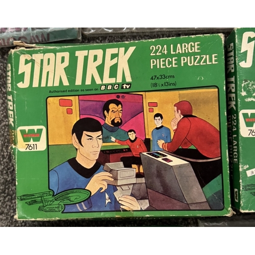 308 - A selection of Star Trek jigsaw puzzles including original series Whitman puzzles (all genre puzzles... 