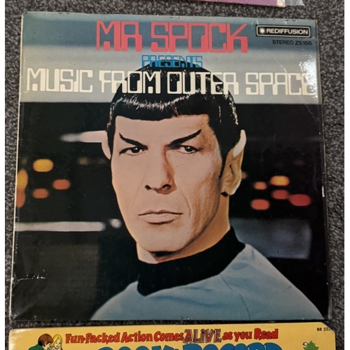 311 - A good collection of 9 Star Trek related LP's including book & record sets, Mr Spock Next Generation... 