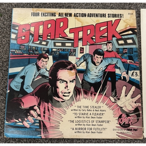 311 - A good collection of 9 Star Trek related LP's including book & record sets, Mr Spock Next Generation... 