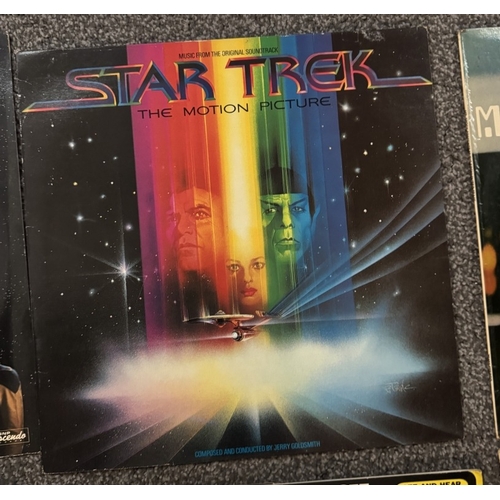 311 - A good collection of 9 Star Trek related LP's including book & record sets, Mr Spock Next Generation... 