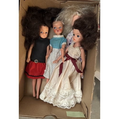 318 - A good lot of Sindy boxed items , Bussy, wardrobe, dressing table etc. plus garden furniture, Dolls,... 