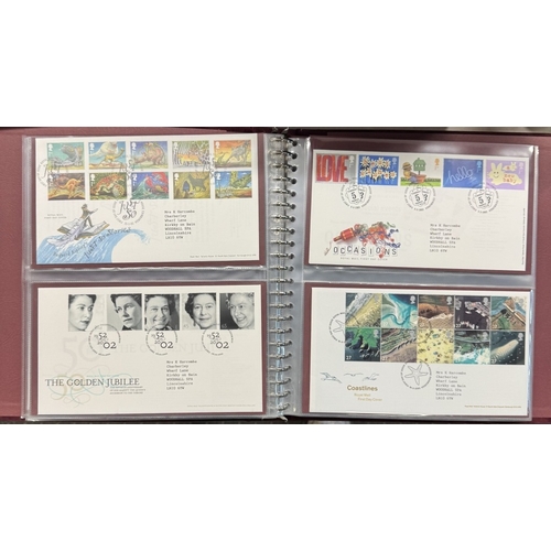 1386 - 7 albums of first day covers in Benham albums, 2 albums of Royal Mail postcards & 3 albums of Royal ... 