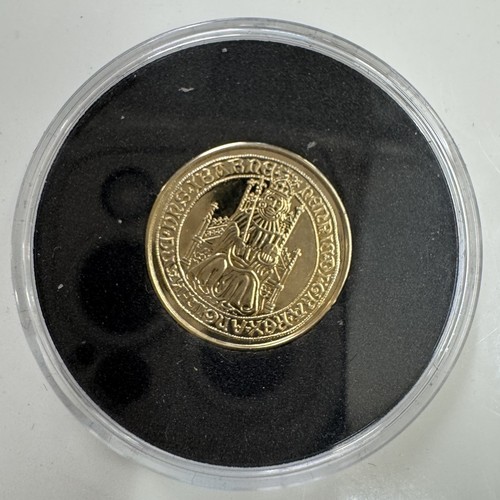 1195 - 4 9ct Gold Coins Hallmarked .375 Historic coins of Great Britain including Coenwulf coin 3.2g, Doubl... 