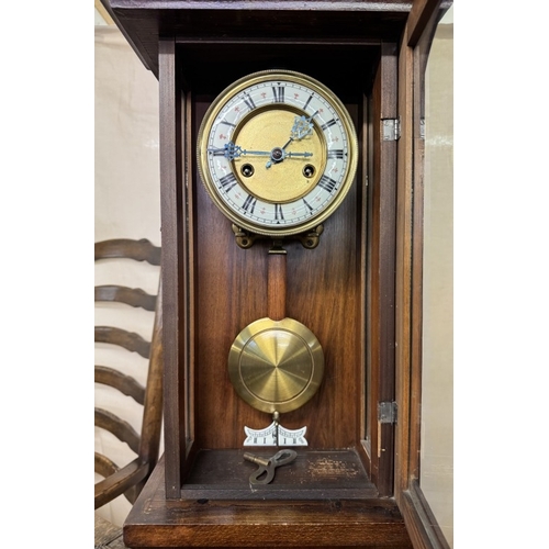 1407 - An Edwardian wall clock COLLECT ONLY