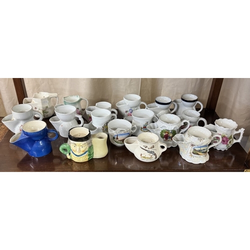 1410 - A large collection of vintage shaving mugs