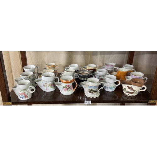 1410 - A large collection of vintage shaving mugs