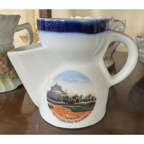 1410 - A large collection of vintage shaving mugs