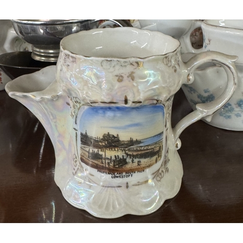 1410 - A large collection of vintage shaving mugs