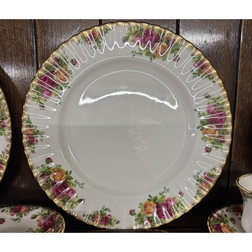 1413 - A 74 piece Royal Albert Old Country Rose dinner service, all first & undamaged COLLECT ONLY