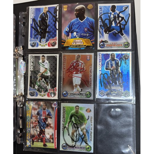 60A - An album of 26 signed football trading cards including Van Basten, David Platt, Glenn Hoddle, Mark H... 