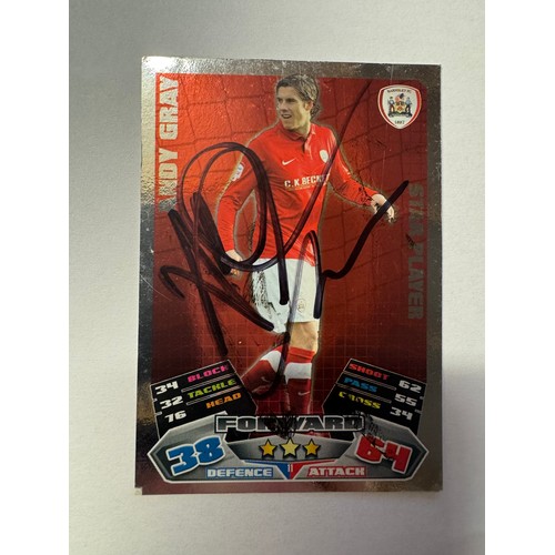 60A - An album of 26 signed football trading cards including Van Basten, David Platt, Glenn Hoddle, Mark H... 