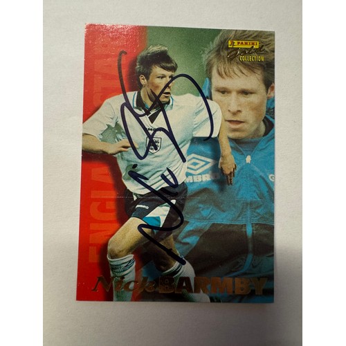 60A - An album of 26 signed football trading cards including Van Basten, David Platt, Glenn Hoddle, Mark H... 