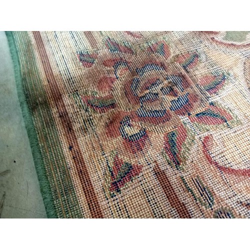 359 - A green patterned rug from Dunelm Mill - 170cm x 230cm COLLECT ONLY.