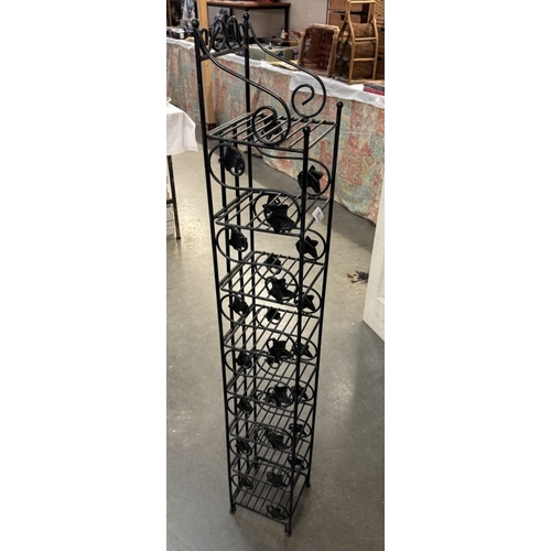 377 - A wrought iron CD/display shelf unit COLLECT ONLY