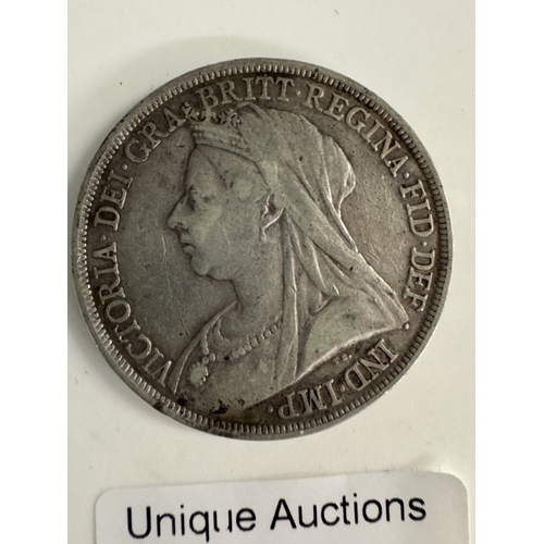 1200A - An 1895 Victoria silver shilling