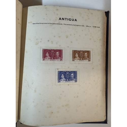 1200C - 3 albums of stamps including Victoria, George IV Coronation album of mint stamps etc.