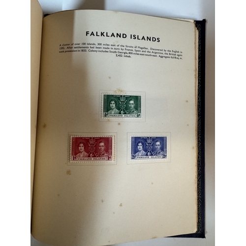 1200C - 3 albums of stamps including Victoria, George IV Coronation album of mint stamps etc.