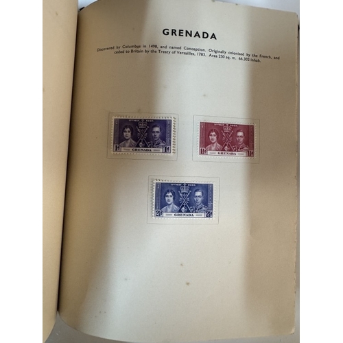 1200C - 3 albums of stamps including Victoria, George IV Coronation album of mint stamps etc.