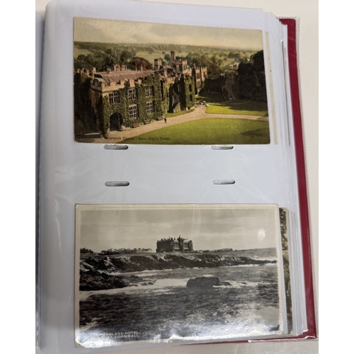 1200G - 3 albums of postcards mainly topographical Early-mid 20th century (approximately 640 postcards)