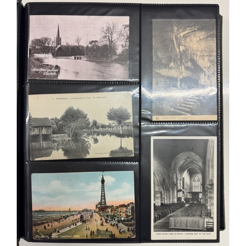 1200J - 2 albums of mainly Edwardian topographical postcards (approximately 1000 postcards)