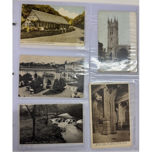 1200P - 2 albums of topographical postcards, mainly early-mid 20th century