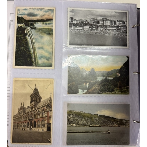 1200P - 2 albums of topographical postcards, mainly early-mid 20th century