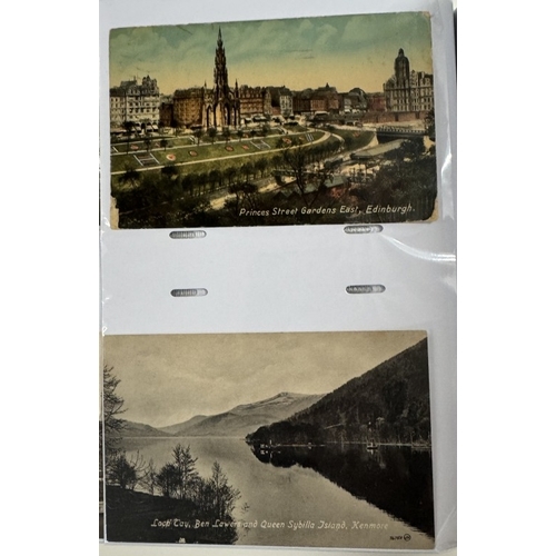 1200S - 3 albums of early-mid 20th century postcards, mainly topographical (approximately 600 postcards)