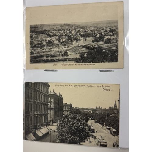 1200S - 3 albums of early-mid 20th century postcards, mainly topographical (approximately 600 postcards)