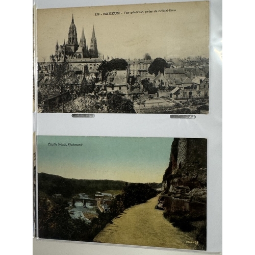 1200S - 3 albums of early-mid 20th century postcards, mainly topographical (approximately 600 postcards)