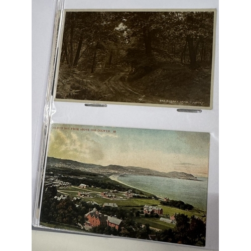 1200U - 3 albums of early-mid 20th century postcards, mainly topographical (approximately 600 postcards)