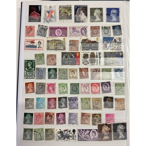 1200H - 7 stamp albums of GB stamps including Victoria, Penny Reds, Edwardian & Queen Elizabeth II