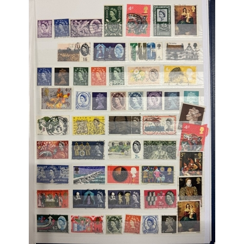 1200H - 7 stamp albums of GB stamps including Victoria, Penny Reds, Edwardian & Queen Elizabeth II