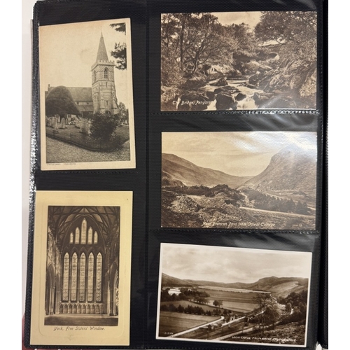 1200J - 2 albums of mainly Edwardian topographical postcards (approximately 1000 postcards)