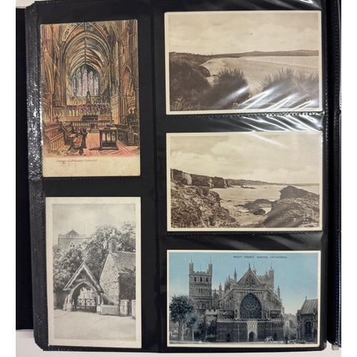 1200J - 2 albums of mainly Edwardian topographical postcards (approximately 1000 postcards)