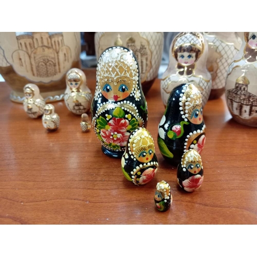 393 - A 10 piece Russian Doll nesting set & a 5 piece one