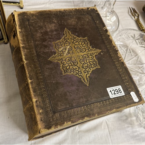 1298 - A 19th century family bible. COLLECT ONLY.