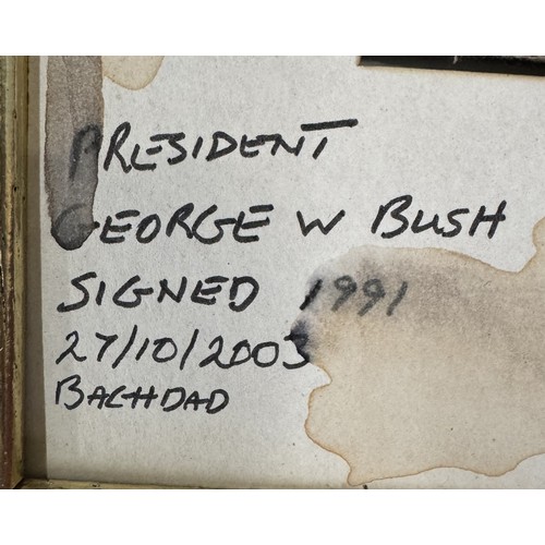 1390A - A British MP armband signed George W Bush.