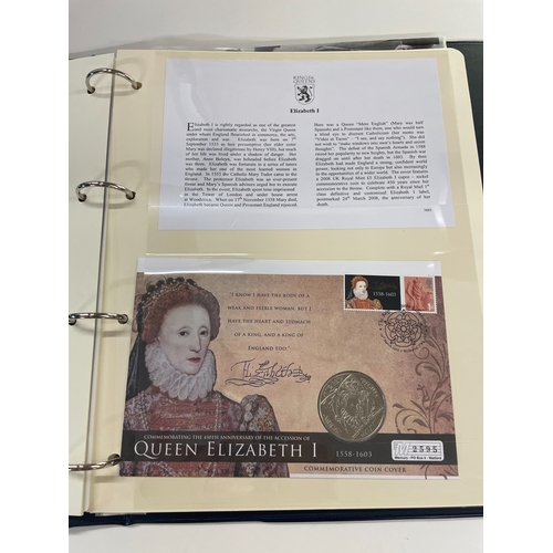 1121 - A Coins of the Realm folder with Queen Elizabeth II cover, D Day cover and replica newspaper.