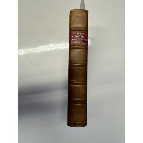 1246 - Vindication of the Rights of Women by Mary Wollstonecraft. 1792. London. 1st Edition, photocopied th... 