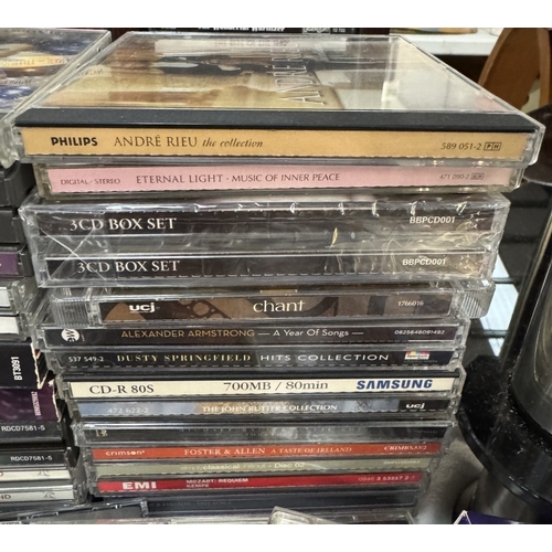 1705 - A good lot of CD's & DVD's including Christine in Blu-Ray & a CD stand COLLECT ONLY